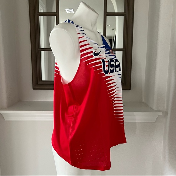 Nike Dri-Fit Tank Team USA AeroSwift Running Singlet Size XL (16-18) NWT - Picture 8 of 13